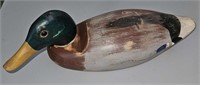 wood duck moveable head  signed & dated 1978