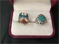 Sterling w/ Turquoise Rings