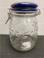 Pioneer Woman Melody 67 oz jar glass with ceramic