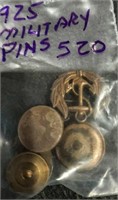 .925 military pins