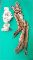 Ladies' custom 100% mink stole with fox fur