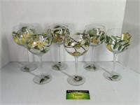 Fruit Design Glass Wine Glasses