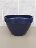 F1) 10.5" Blue Ceramic Flower Pot/Planter