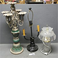 (3) Assorted Lamps