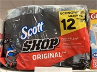 Scott shop towels 12 rolls
