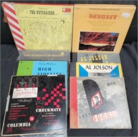 Boxed sets of vintage records in a box