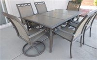 502 - PATIO TABLE W/ 6 CHAIRS