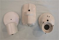 3 Vntg Porcelain Light Fixtures