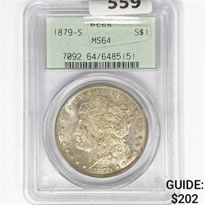 1879-S Morgan Silver Dollar PCGS MS64