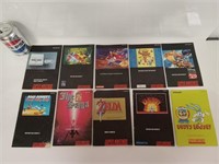 10 manuels pour Super Nintendo (Snes) dont Zelda