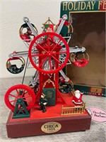 Animated holiday Ferris wheel works w music