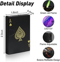 Jet Torch Butane,Playing Cards Lighter Refillable