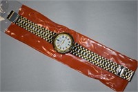 Vtg Corum Quartz Unisex Two-Tone Wrist Watch