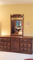 Dresser with Lingerie Drawers and Mirror