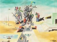 Yves Tanguy French Oil on Canvas Provenance