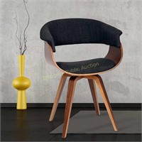 SummerChair Charcoal Fabric Walnut Wood Chair $125