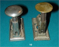 Two ACME NO. 1 staplers