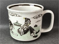 Vintage Ceramic Circus Clown Mug