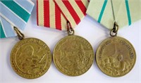 Three Soviet Defence Medals