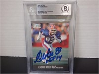 1991 FLEER ULTRA #6 ANDRE REED SIGNED AUTO CARD