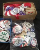 Political Button Collection  Mixed Lot over 350 pc