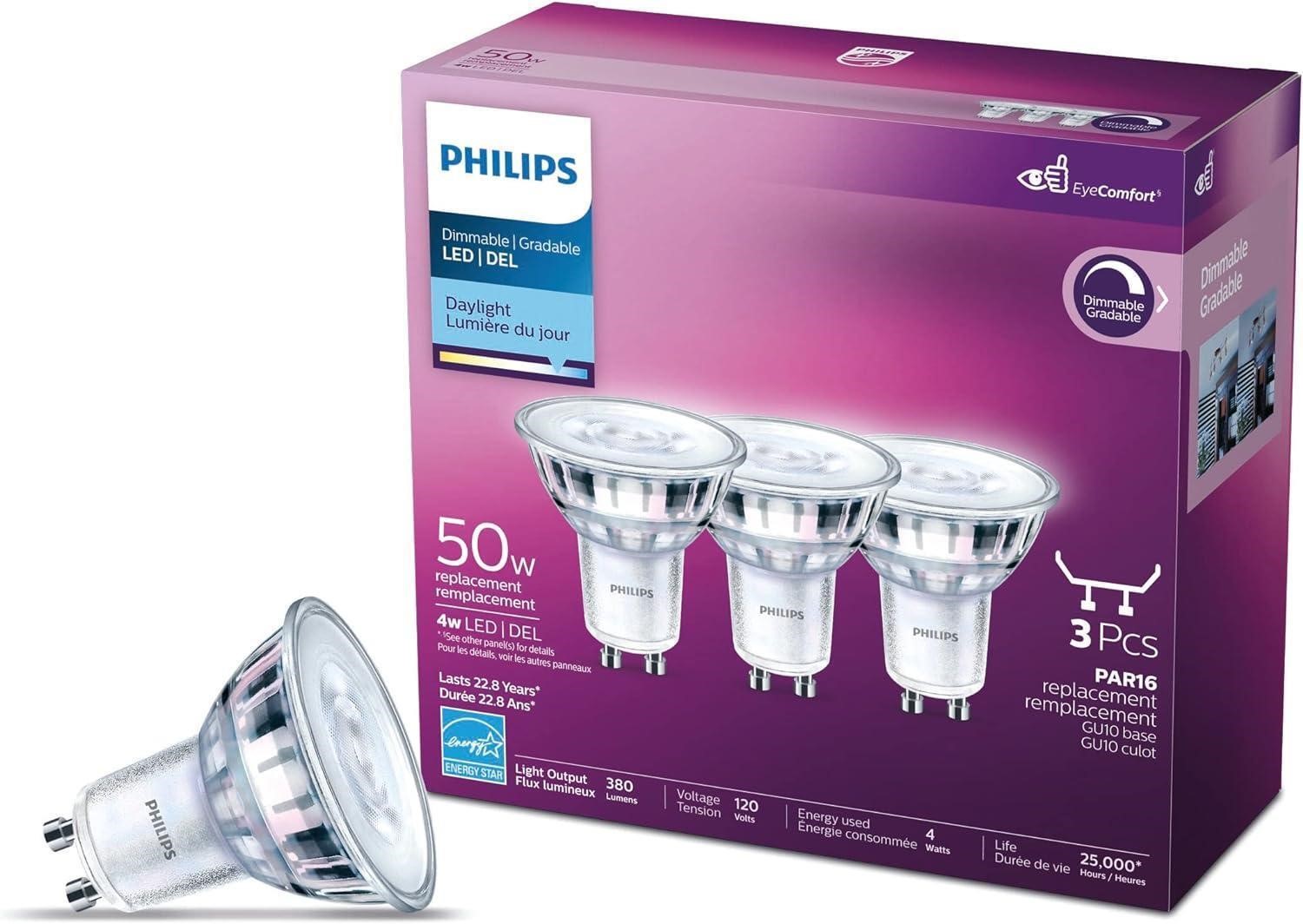 Philips 50W LED Daylight 3-Pack