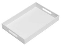 $22 KEVLANG Glossy White Sturdy Acrylic tray
