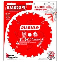 Diablo 6" X 20T Carbide Saw Boss Framing Blade