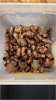 Box Lot of Miscellaneous Copper Fitting’s