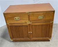 Mid Century Henredon Campaign Chest of Drawers