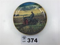 The Danbury Mint - Plowing At Sunset Plate