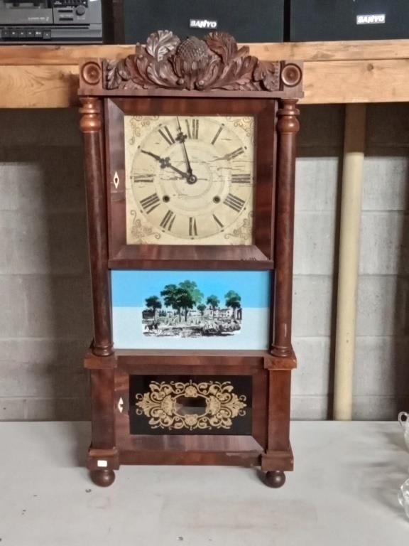 1800's American Empire style wall clock