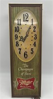Miller high life lighted wall clock. Does not
