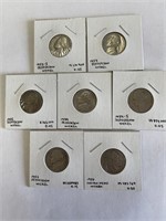 (5) Jefferson Nickels & (1) Buffalo Nickel