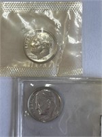 (2) 1956 & 1961 Roosevelt Dimes (Proofs)