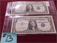 1957A Ser. $1 Silver Certificates (One Digit