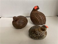 3 ct. - Bird Figurines