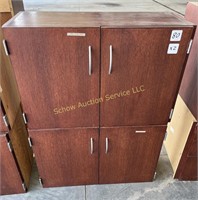 (2) 36"W x 14"D x 24"T, 2 door cabinets.