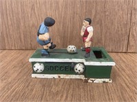 Vintage Cast Iron Soccer Mechanical Bank
