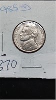 BU 1985-D Jefferson Nickel