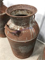 10-GALLON MILK CAN, NO LID, RUSTED