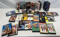 Assorted VHS and CDs