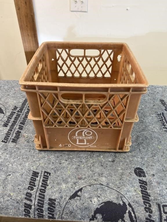 1970 Foremost Dairy Milk Crate Plastic