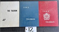 3 Liberty Center Tigeron Yearbooks 1962-1964