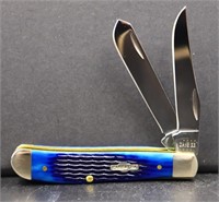 BNIB Case blue bone corn jig mini trapper knife