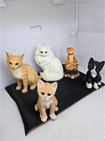 Cat Figurine Lot of 5
