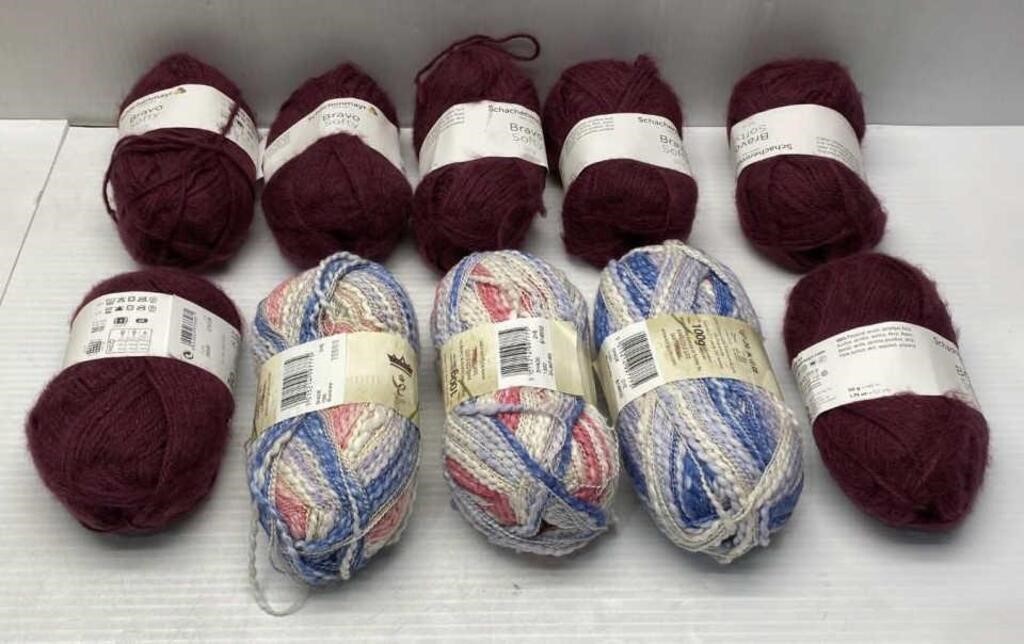 10 Rolls of Schachenmayr Yarn - NEW