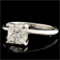 Platinum Ring with 1.27ctw Solitaire Diamond