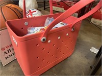 Brand New Bogg Bag in Coral with Assorted Cooling