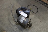 DAYTON 1HP ELECTRIC MOTOR AND AJAX 1/3HP ELECTRIC